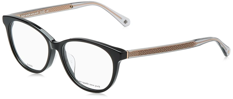 Kate Spade Marseille/f 807/14 BLACK Eyewear Women's Acetate, Standard, 53