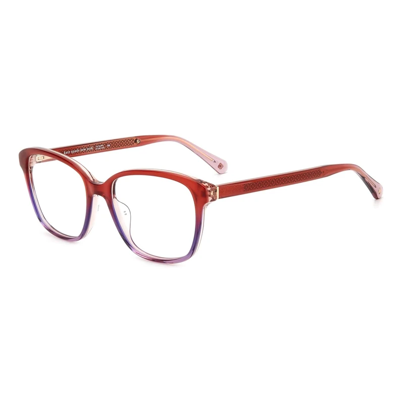 Kate Spade Acerra BKI/16 REDSHDVIOLET Eyewear Women's Acetate, Standard, 52