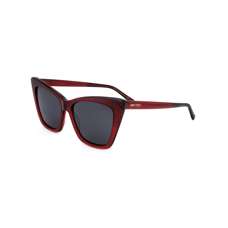 Jimmy Choo LUCINE/S RED GLITTER 55/16/145 WOMAN Sunglasses