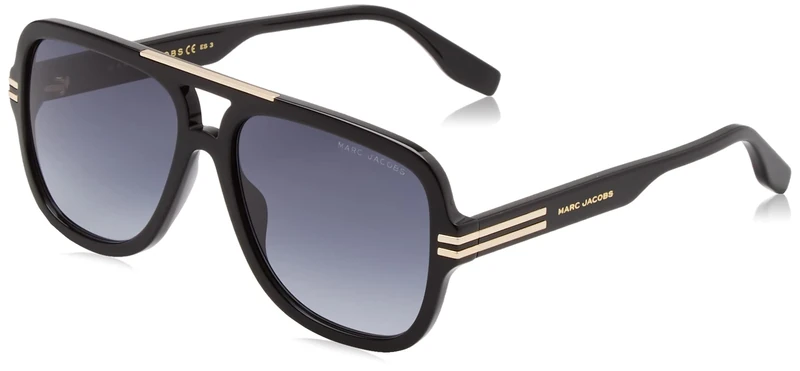Marc Jacobs Marc 637/s 807/9O BLACK Sunglasses Men's Acetate, Standard, 58