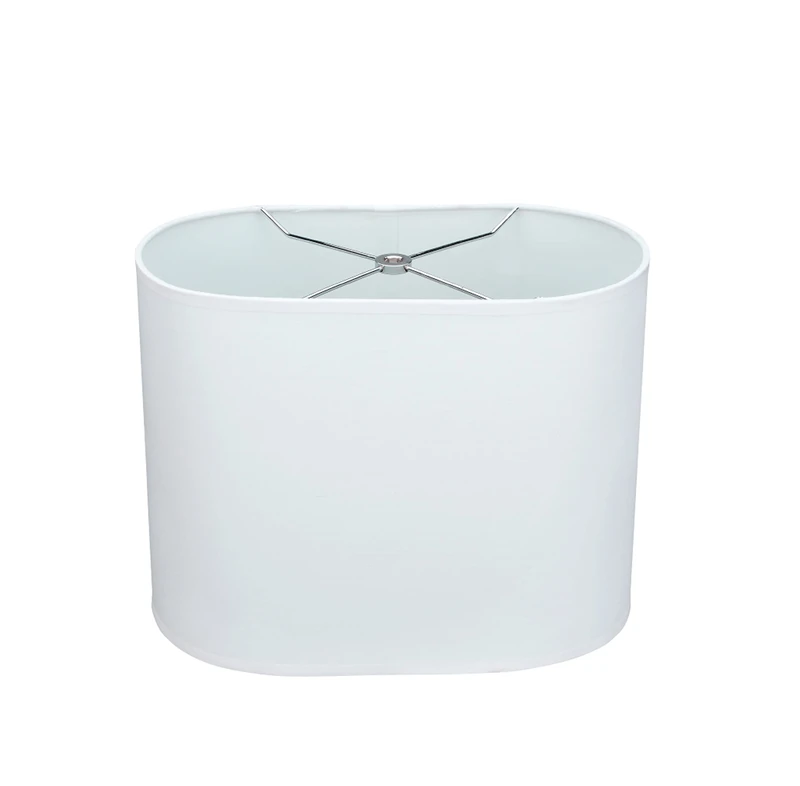 Aspen Creative 37001A Transitional Oval Hardback Shaped Spider Construction Lamp Shade in Off-White, 13 1/2" Wide (8" + 13 1/2") x (8" + 13 1/2") x 10 1/2"