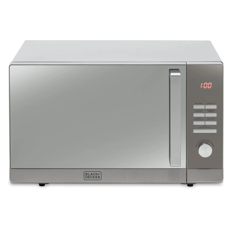 BLACK+DECKER BXMZ24038GB 30 Litre Combination Microwave with Grill and Convection Oven, Silver