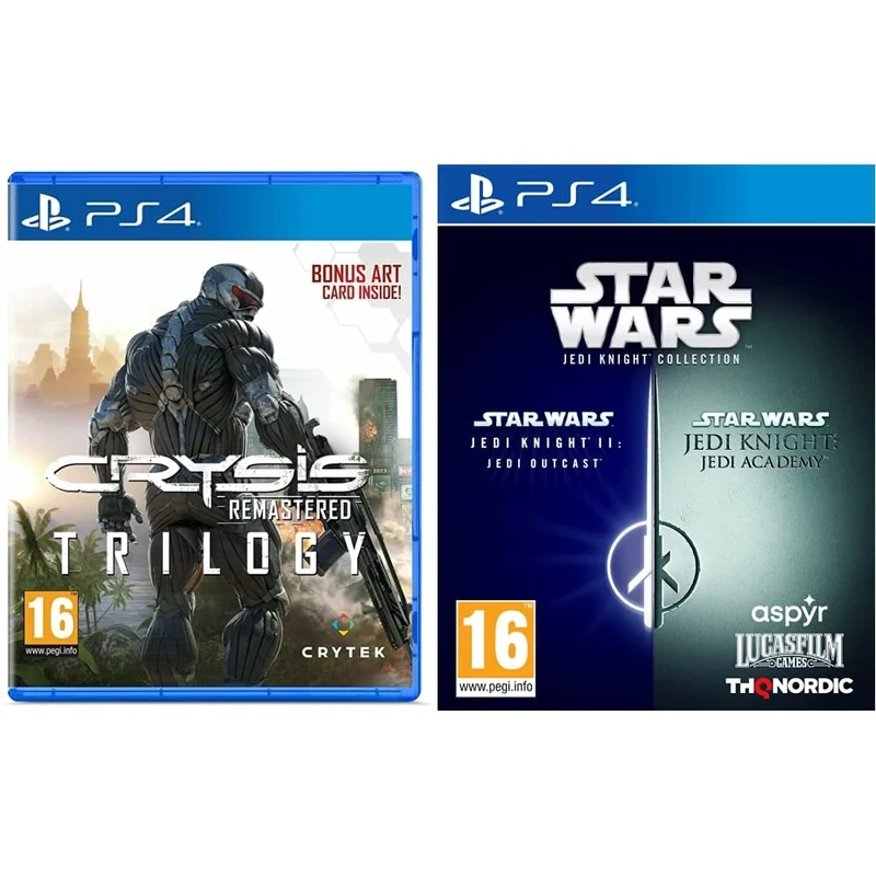 Crysis Remastered Trilogy (PS4) & Star Wars Jedi Knight Collection - PlayStation 4 (PS4)