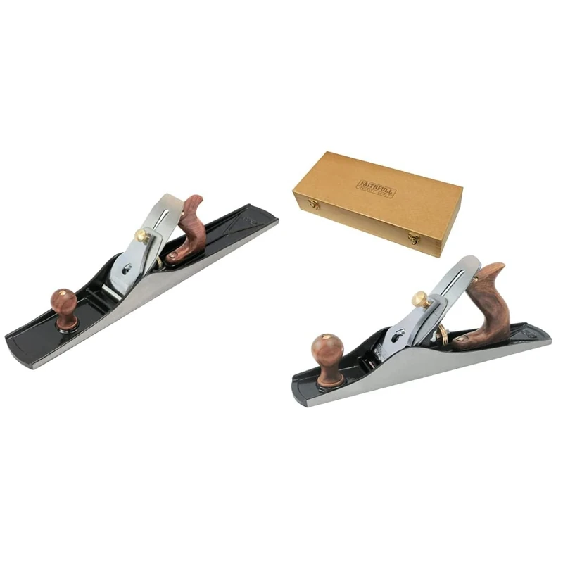 Faithfull FAIPLANE7 No.7 Jointer Plane & FAIPLANE5 No.5 Jack Plane in Wooden Box