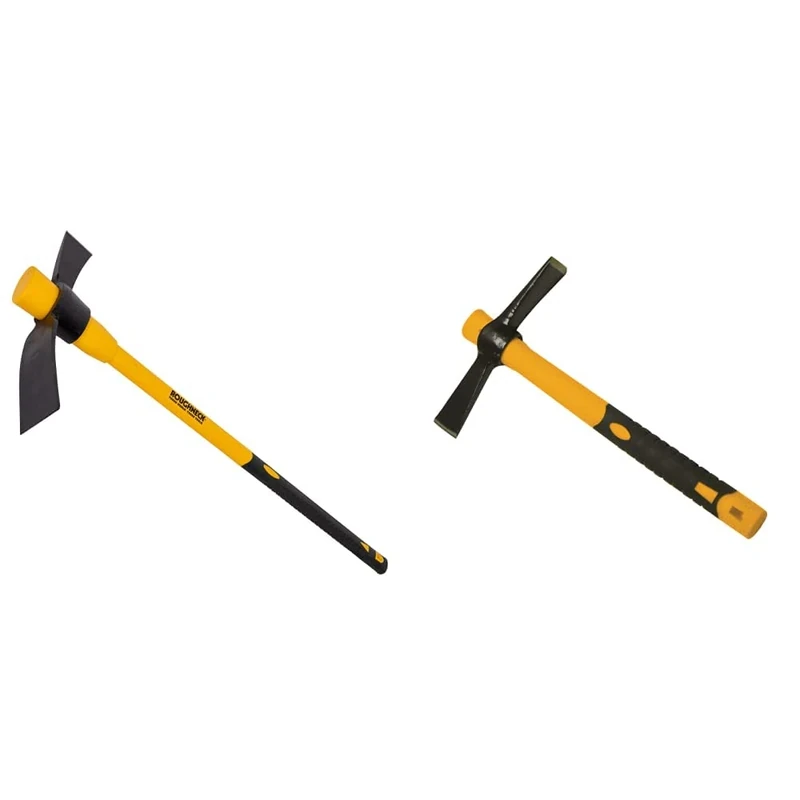 Roughneck ROU64252 Cutter Mattock with Fibreglass Handle 5lbs/2.27kg & ROU4012 Micro Cutter Mattock 14oz/400g