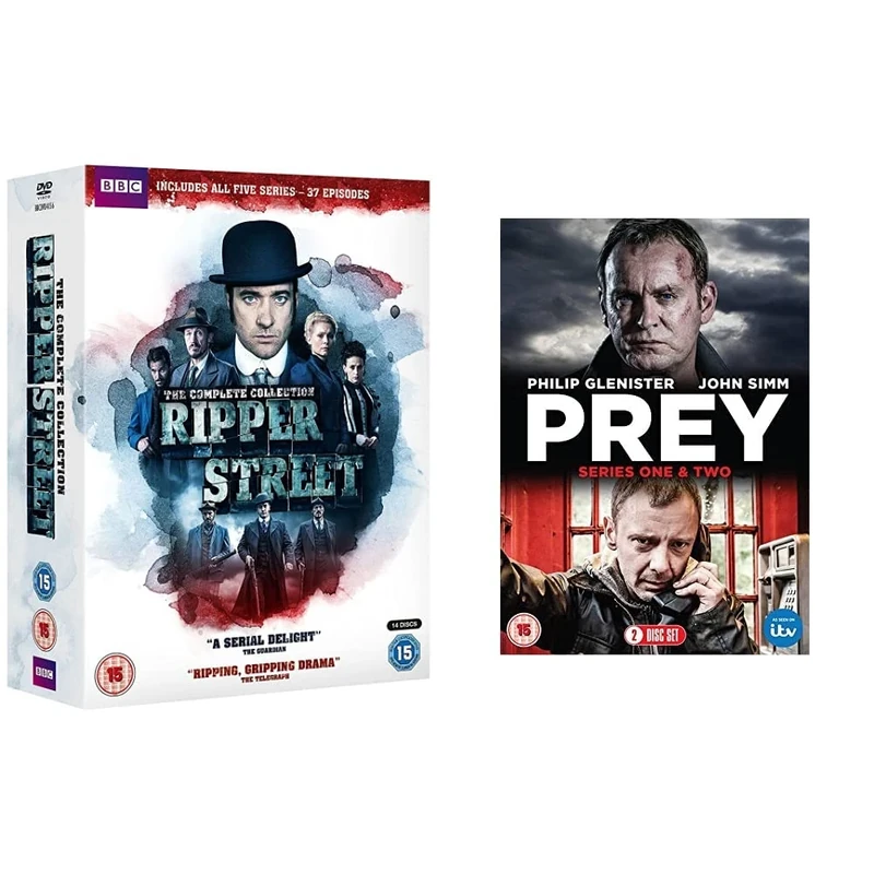 Ripper Street - The Complete Collection [DVD] & Prey - Series 1-2 [DVD]