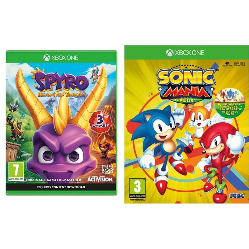 Spyro Reignited Trilogy (Xbox One) & Sonic Mania Plus (Xbox One)