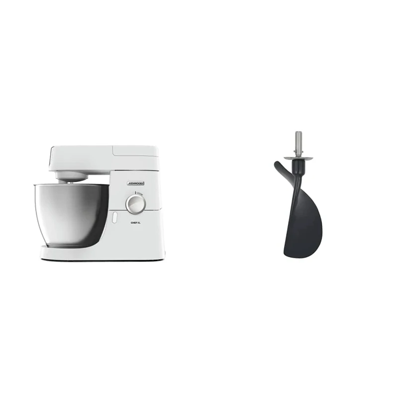 Kenwood Stand Mixer for Baking, Stylish Food Mixer, with K-beater, Dough Hook, Whisk and 6.7 Litre Bowl, 1200 W, KVL4100W, White & AT512 Folding Tool Attachment, X-Large