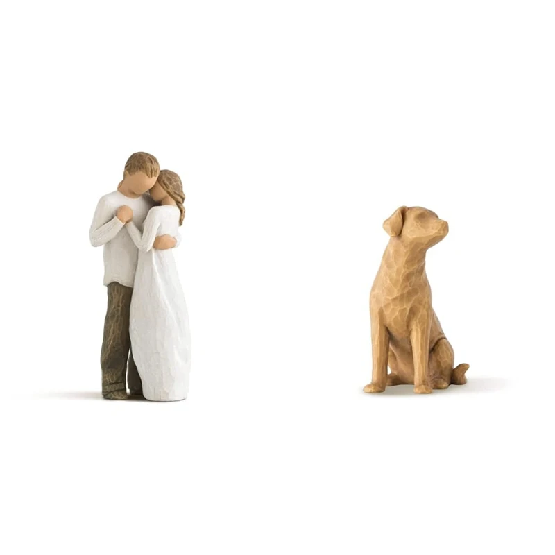 Willow Tree Promise Figurine & Love My Dog Light Figurine