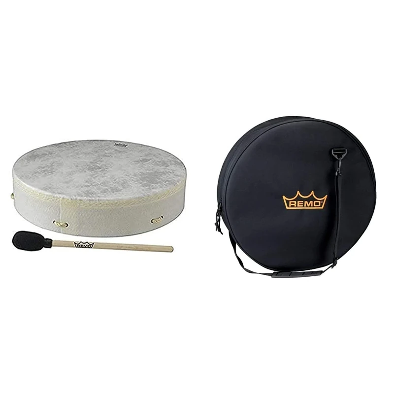 Remo E1-0316-00 3.5x16 inch Buffalo Drum & HD-0016-BG Multi Use Handtasche für Trommel