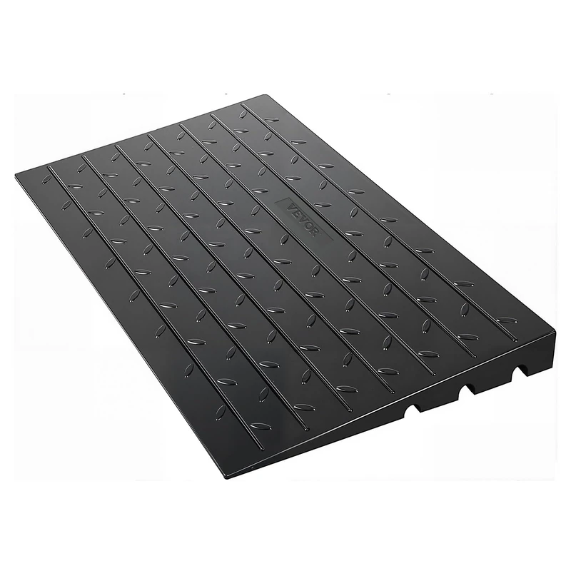 VEVOR 2.6 inch Rubber Threshold Ramp - 3 Channel Cord Cover