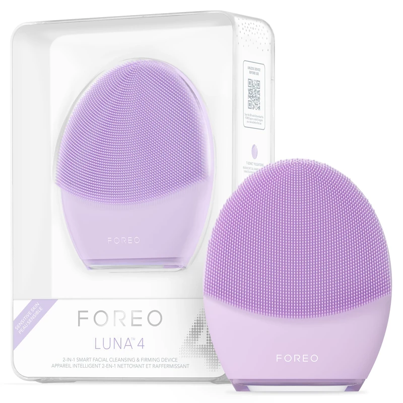 FOREO LUNA 4 Facial Cleansing Brush - Firming Face Massager - Anti Aging Face Brush - Enhances Absorption of Skin Care Products - Simple Face Care - Sensitive skin - Image 1
