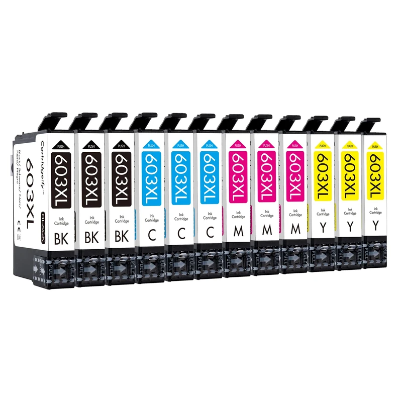 Cartridgeify 603 XL Ink Cartridges Compatible with Epson 603 603XL Multipack, for Expression Home XP-2100 XP-2105 XP-3100 XP-3105 XP-4100 XP-4105 Workforce WF-2810 WF-2830 WF-2835 WF-2850
