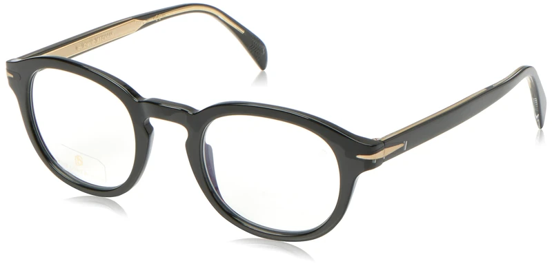 David Beckham Unisex Sunglasses, 2m2/24 Black Gold, 48