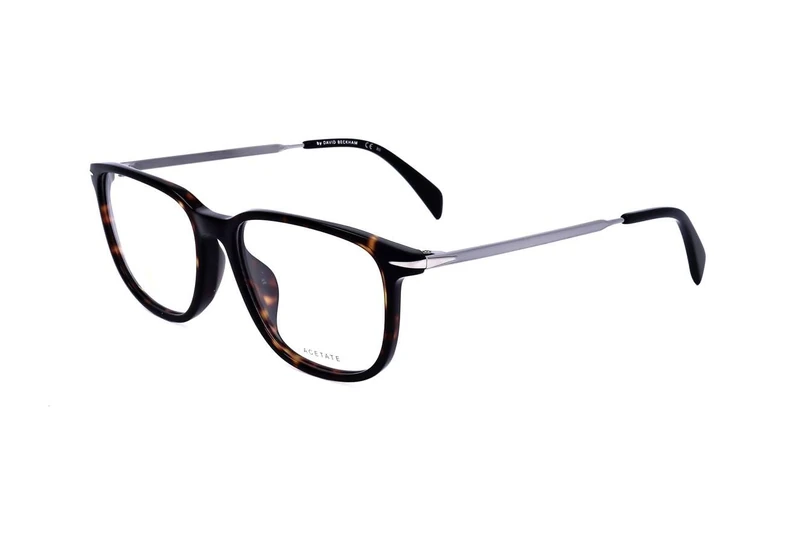 David Beckham DB 7074/F Glasses, Havana Ruthenium, 55 for Men, Havana Ruthenium