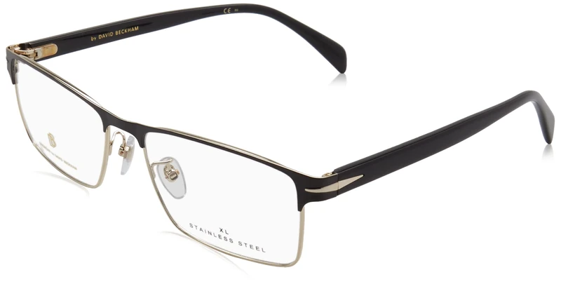 David Beckham Db 7015 0NZ/17 MTGOLD BLACK Eyewear Men's Steel, Standard, 58