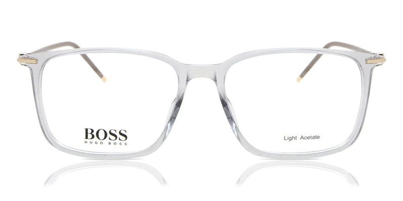 BOSS HUGO 1372 Glasses, Grey, 57 for Men, gris