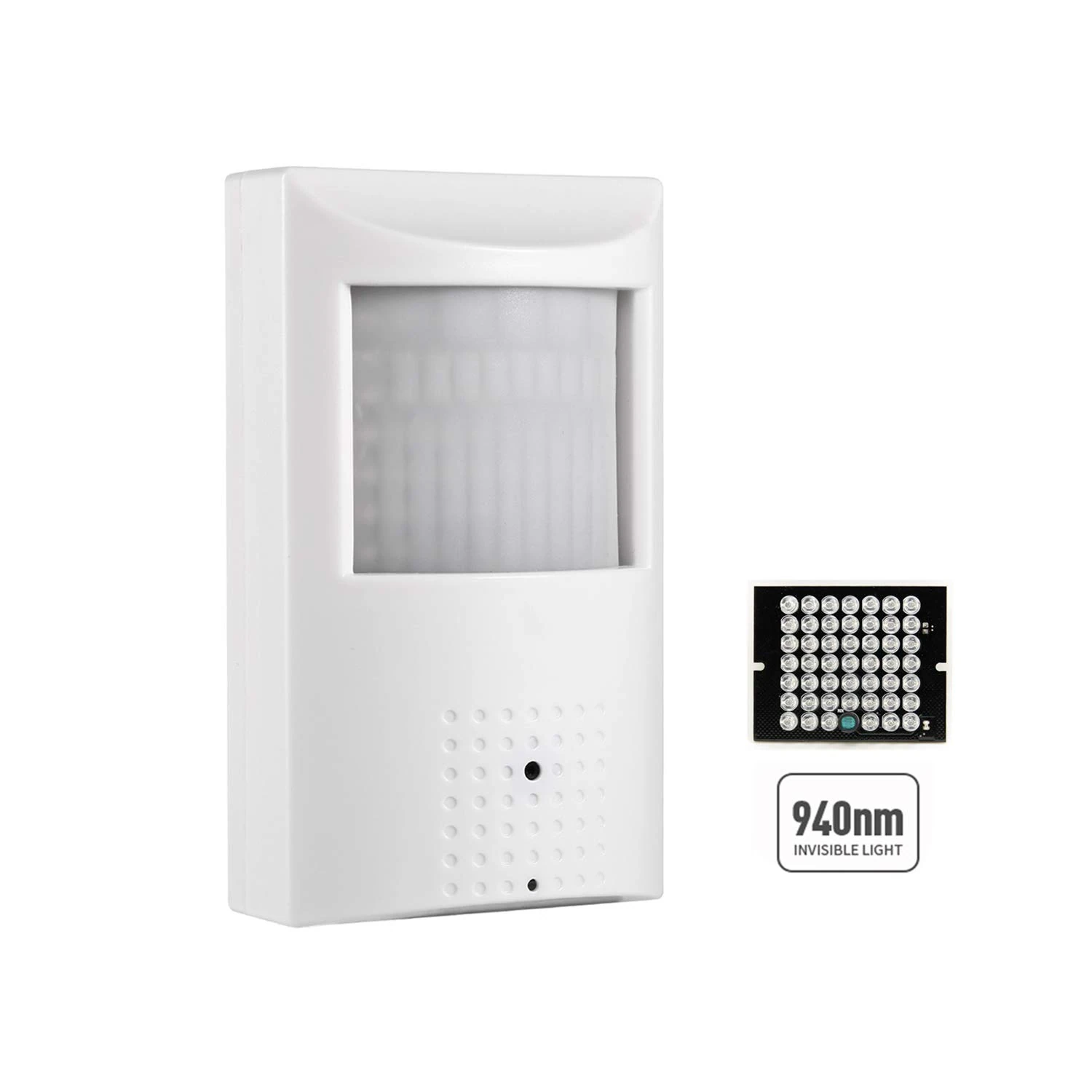 REVODATA 5MP PIR 940nm Invisible LED POE IP Camera Built in Microphone,Pinhole 3.7mm Lens 80° IR Night Vision CCTV Audio Indoor Security PIR Video Camera, P2P H.265 Motion detection (IPIR-P-A-HS)