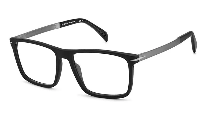 David Beckham DB 1094 Men's Matte Black Ruthenium, 57, Matte Black Ruthenium