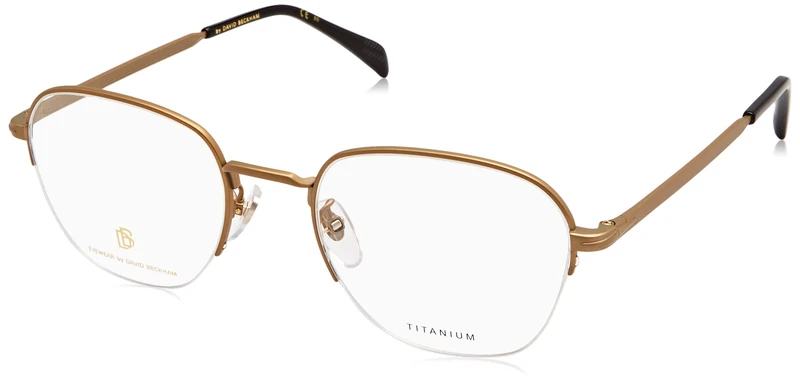David Beckham DB 1109/G Glasses, Matte Gold, 52 for Men, Matt Gold