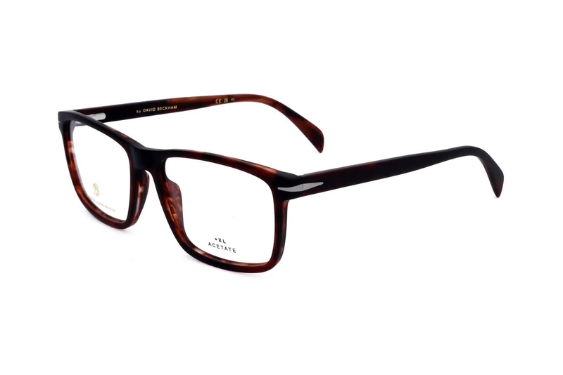David Beckham DB 1020 Glasses, Matt Striped Brown, 56 for Men, Matt Striped Brown