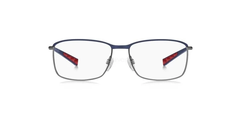 Tommy Hilfiger TH 1954 Glasses, Matte Blue Dark Ruthenium, 56 for Men, Matte Blue Dark Ruthenium