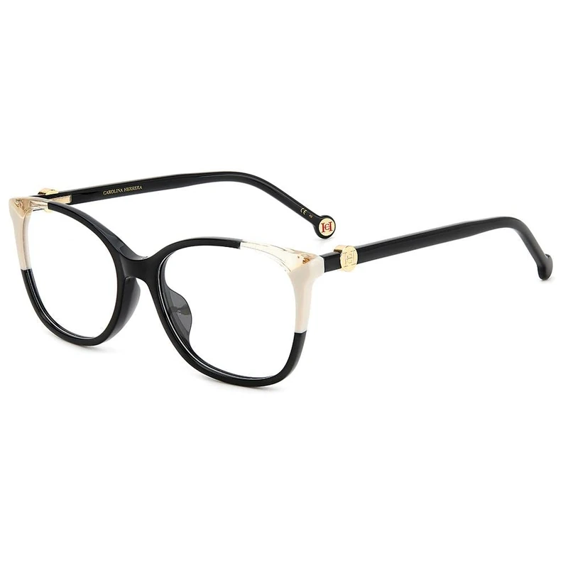 Carolina Herrera Her 0113/g 9HT/17 BLACK IVORY Eyewear Women's Acetate, Standard, 54