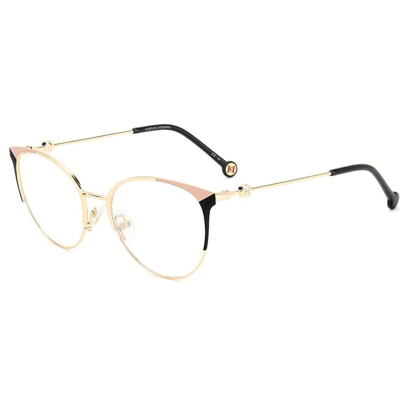 Carolina Herrera Her 0115 2M2/18 BLACK GOLD Eyewear Women's Steel, Standard, 54