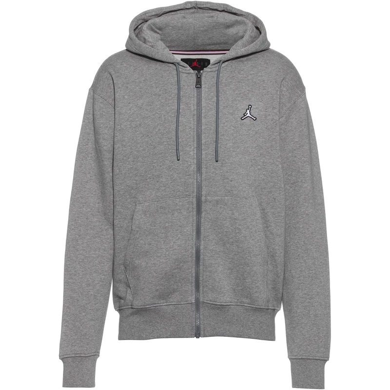 NIKE Jordan Men's Hooded Sweatshirt Essential Grey Code DQ7350-091, dark grey heather/white, XL