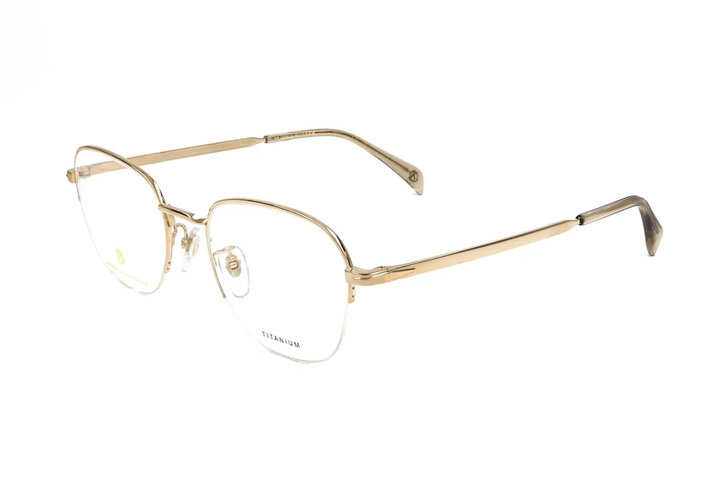 David Beckham DB 1109/G Glasses, Gold, 52 for Men, dorado