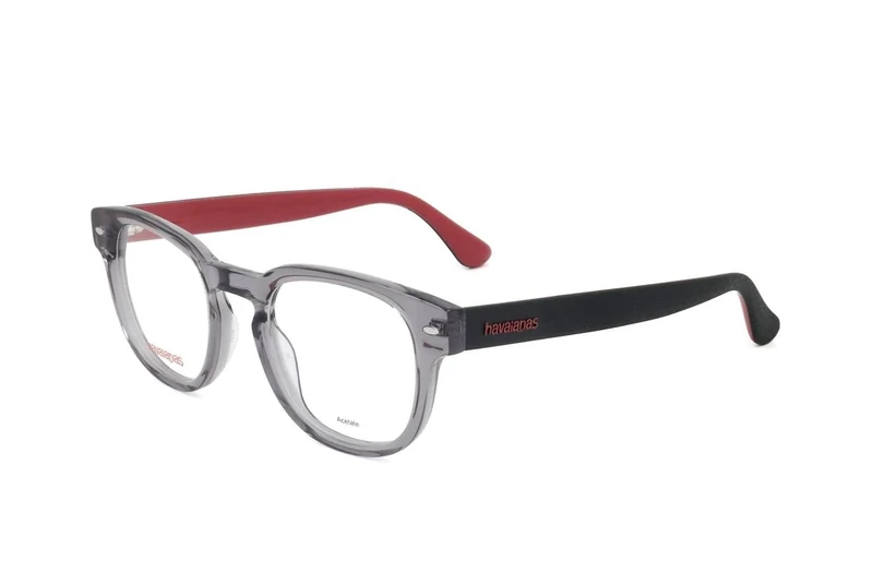 Havaianas Icarai/v 268/21 GREY RED Eyewear Unisex Acetate, Standard, 48