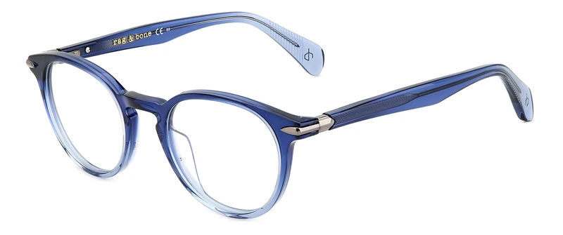 rag & bone RNB8003 Glasses, Blue Shaded, 48 Unisex Adult, Blue Shaded