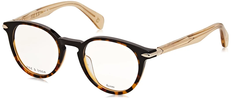 rag & bone RNB8003 Glasses, Black Shaded Havana, 48 Unisex Adult, Black Shaded Havana