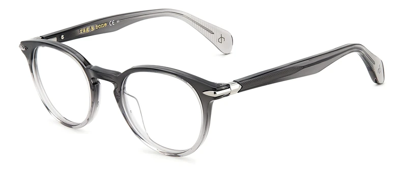 rag & bone RNB8003 Glasses, Black Shaded Crystal, 48 Unisex Adult, Black Shaded Crystal