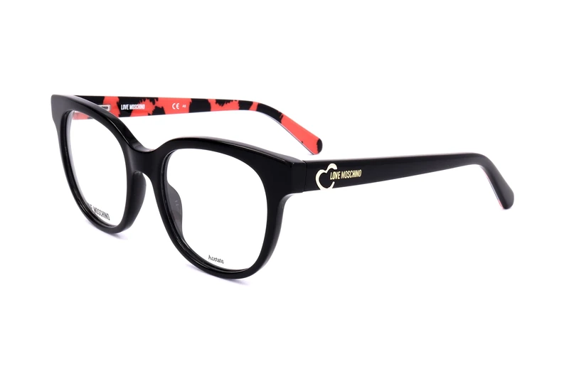 MOSCHINO LOVE MOL599 UYY BLACK PATTERN RED 51/18/140 WOMAN Eyewear Frame