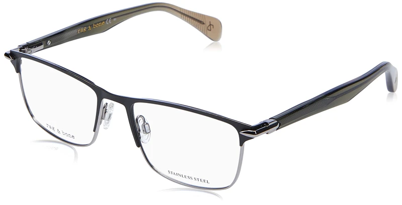 rag & bone RNB7046 Glasses, Grey, 55 for Men, gris