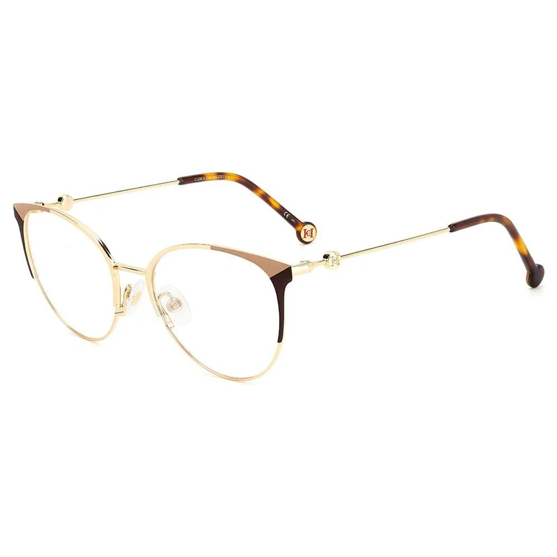 Carolina Herrera Her 0115 01Q/18 GOLD BROWN Eyewear Women's Steel, Standard, 54