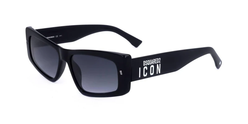 Dsquared Icon 0007/s 807/9O BLACK Sunglasses Men's Acetate, Standard, 57 - Image 1