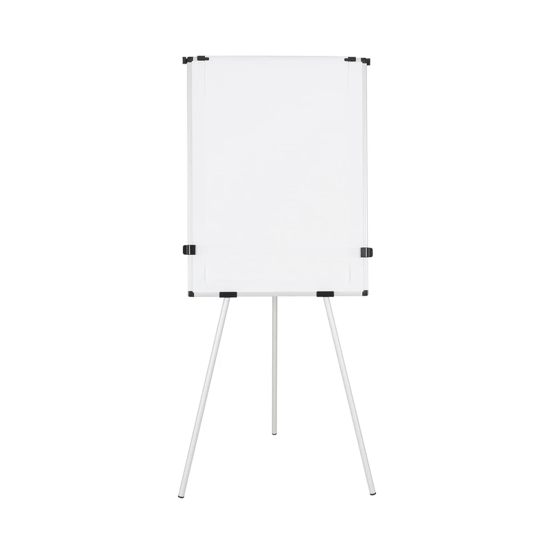 Bi-Office Earth Kyoto Paper Roll Tripod Non Magnetic Easel With Extendable Arms, 70 x 100 cm (Euro size), Dry Wipe Surface, Aluminium Frame