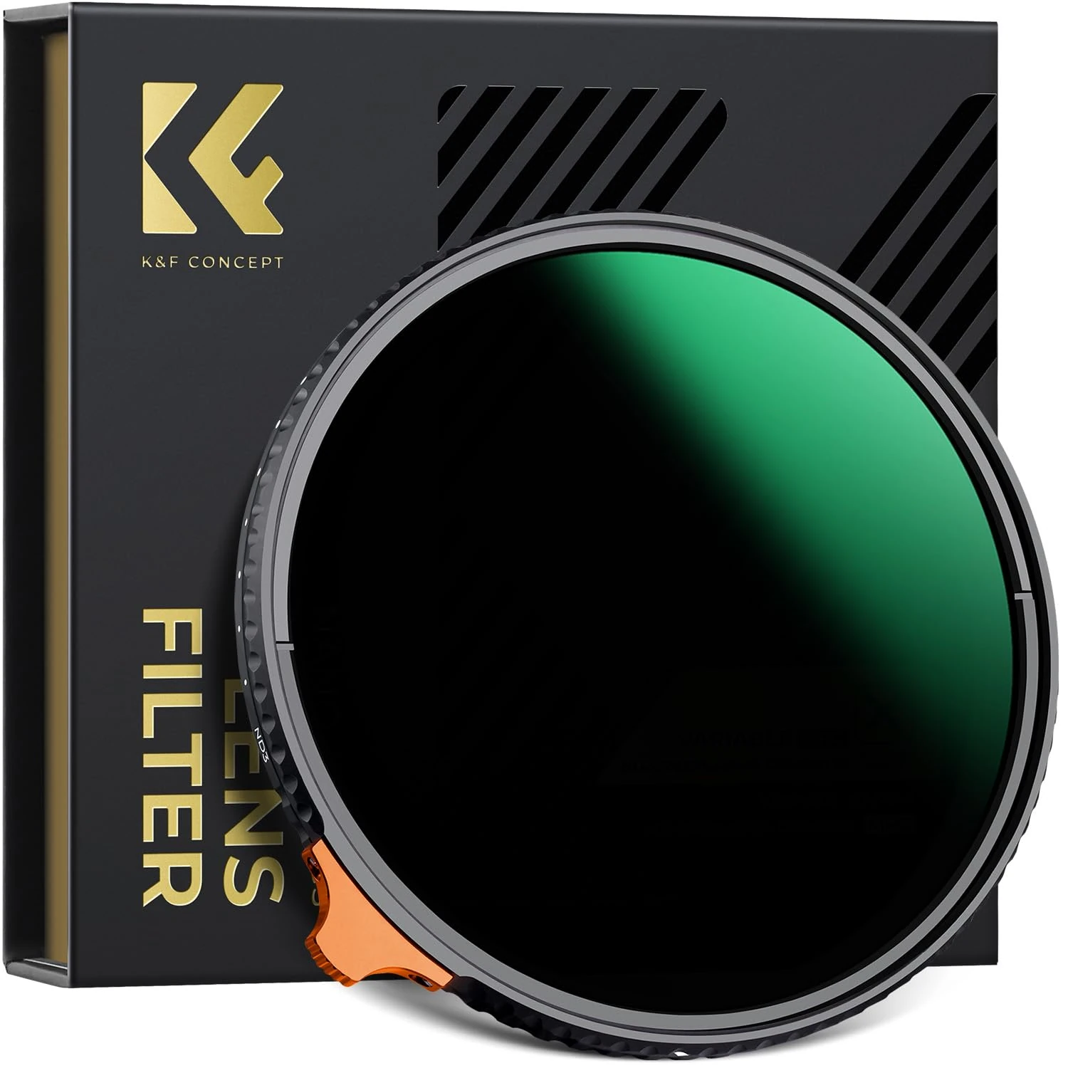 K&F CONCEPT 82mm Variable ND Filter ND3-ND1000 (1.5-10 Stops), 28-Layer Coatings HD Optical Glass Adjustable Neutral Density Filter for Camera Lens(Nano-X Series)