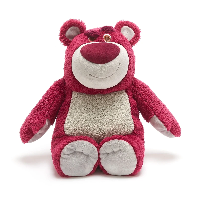 Disney Store Official Lotso Huggin' Bear Soft Toy, Toy Story, 32cm/12”, Strawberry Scented Pink Teddy, Plush Cuddly Character, Villain with Embroidered Details and Soft Finish