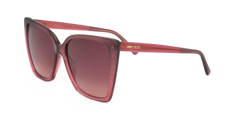 Jimmy Choo LESSIE/S Burgundy glitter burgundy 56/18/145 WOMAN Sunglasses