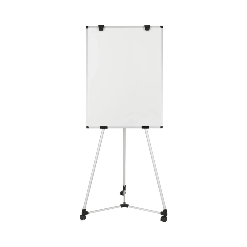 Bi-Office Earth Kyoto Flipchart Mobile Magnetic Easel, 70 x 100 cm (Euro size), Dry Wipe Lacquered Steel Surface, Aluminium Frame