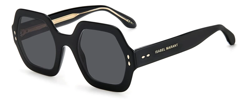 Isabel Marant Im 0004/n/s 2M2/IR BLACK GOLD Sunglasses Women's Acetate, Standard, 52