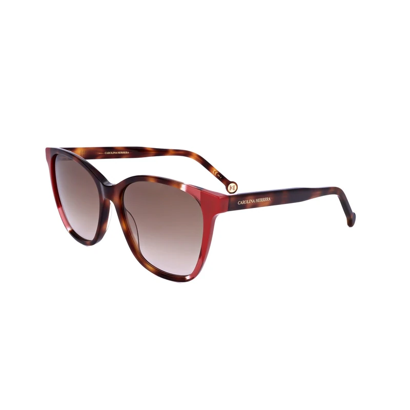 Carolina Herrera Ch 0061/s O63/HA HAVANA RED Sunglasses Women's Acetate, Standard, 57