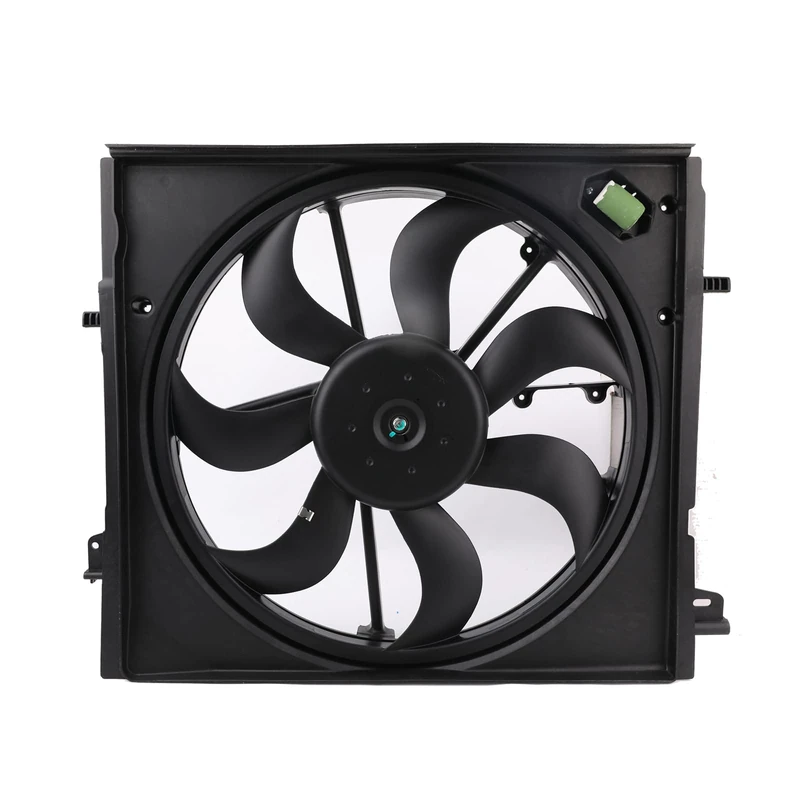 Radiator Cooling Fan Assembly - Compatible with 2.0L Nissan Rogue Sport 2017 2018 2019 - Replace 21481-6MA0A, 21481-6MA0B, NI3115162 - Electric Cooling Fan Integrated with Fan, Shroud & Motor