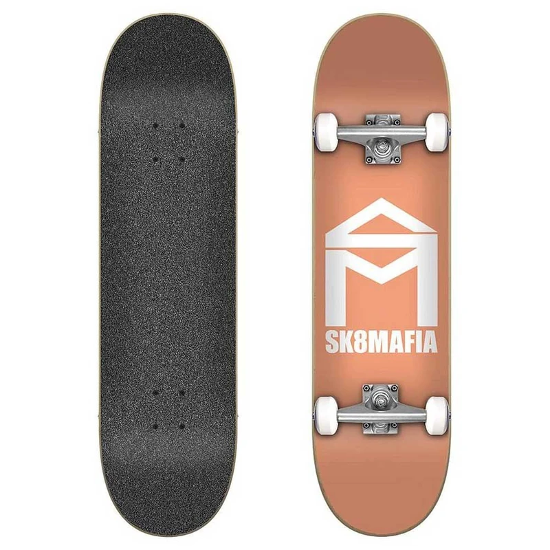 Sk8Mafia House Logo Fluor 8.0"x31.85" Complete Board, Adults Unisex, Multicoloured (Multicoloured), One Size