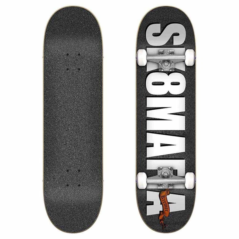 Sk8Mafia OG Logo Glitter Kremer 7.87"x31.60" Complete Board, Adults Unisex, Multicoloured (Multicoloured), One Size