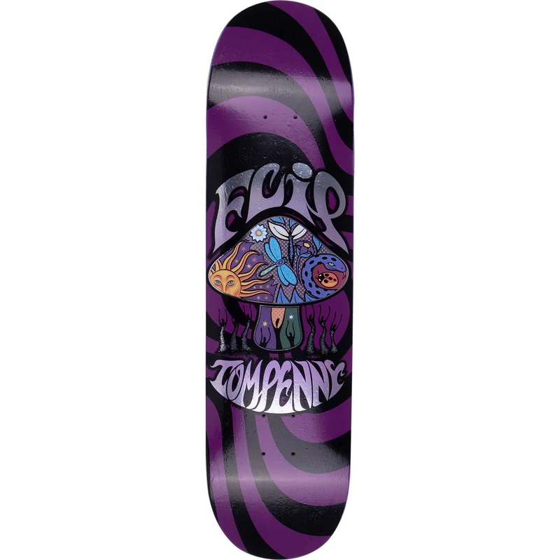 Flip Penny Loveshroom Purple 8.13"x32" Deck Chassis, Adults Unisex, Multicolor (Multicolor), One Size