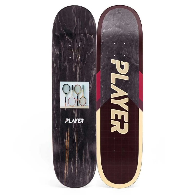 PLAYER Grand Slam 8.0"x31.50" Deck Longboard, Adults Unisex, Multicolor (Multicolor), One Size